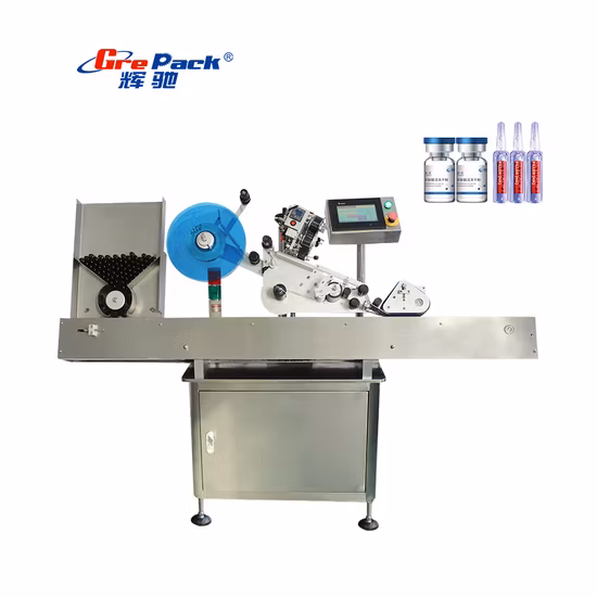 Sticker Labeling Machine for Small Bottle Round Bottle Oral Liquid Horizontal Ampoule Labeling Machine
