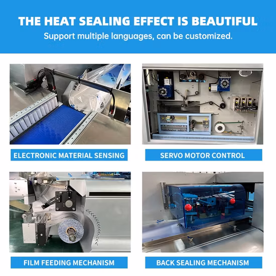 Fully Automatic Horizontal Wrapping Flow Pack Packing Machine for Lolly Popsicle