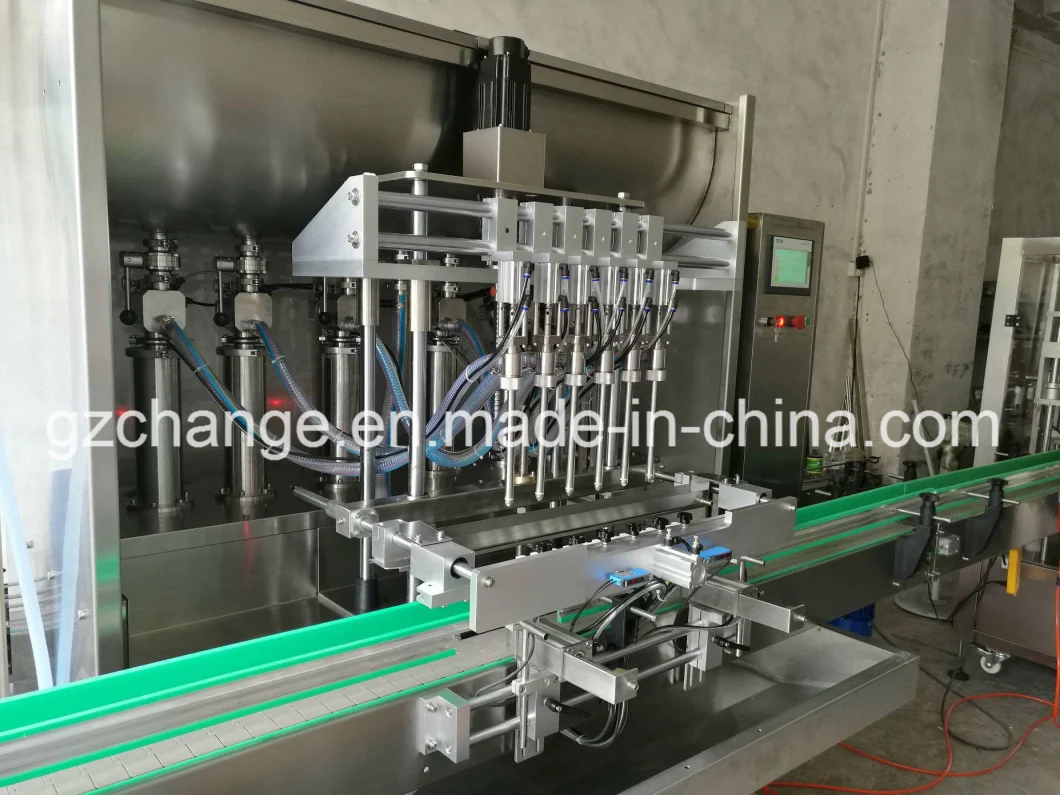 Top Grade GMP Stainless Steel Auto Piston Pump Liquid Paste Filling Machine