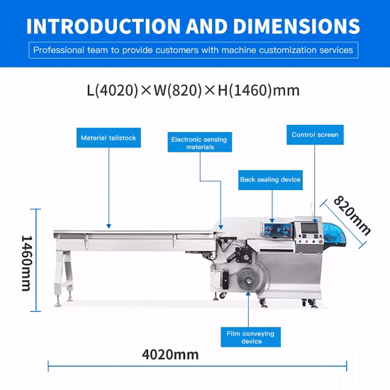 Fully Automatic Horizontal Wrapping Flow Pack Packing Machine for Lolly Popsicle