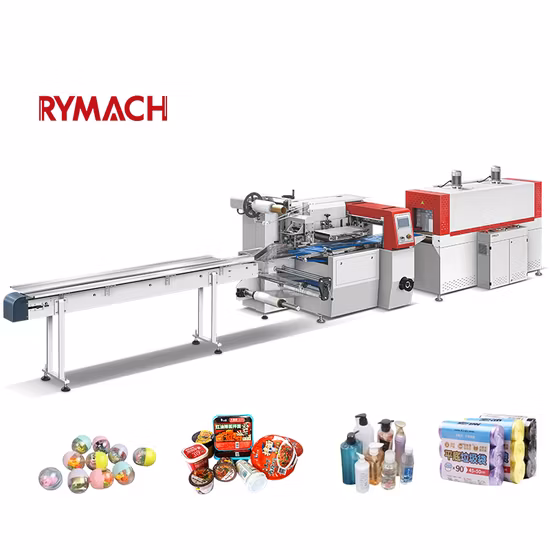 Machine d'emballage rétractable automatique à grande vitesse avec emballage de film POF